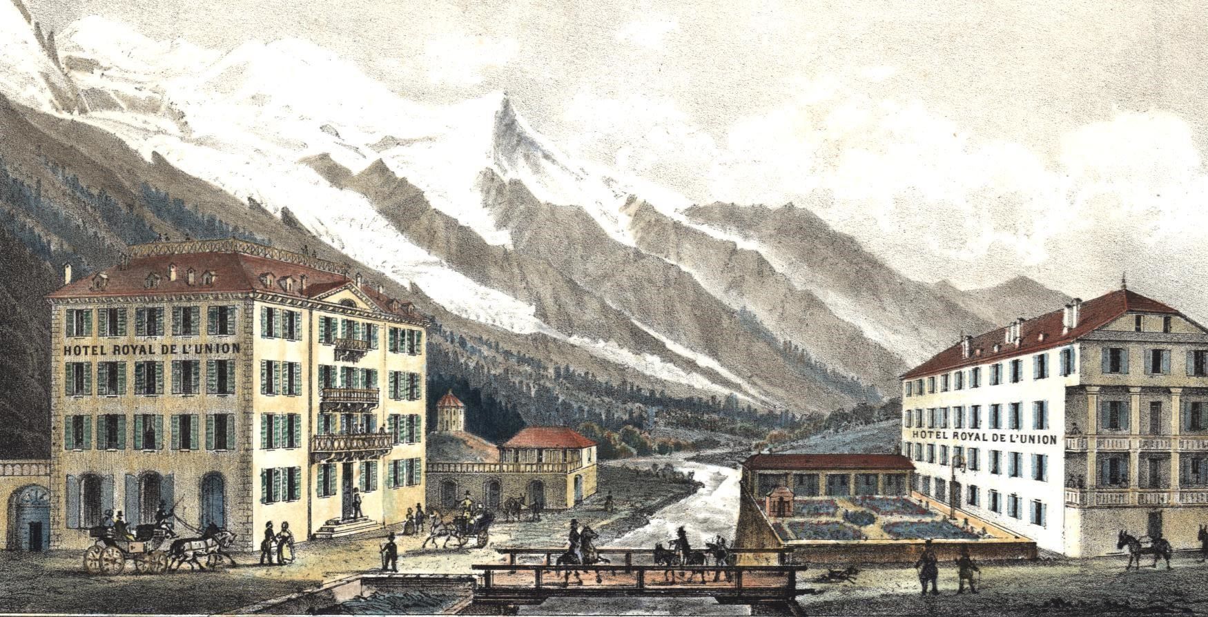 Incisioni: Chamonix Souvenir  Lithographie selten. – Usato da Rafz venduto da Helvet32 1