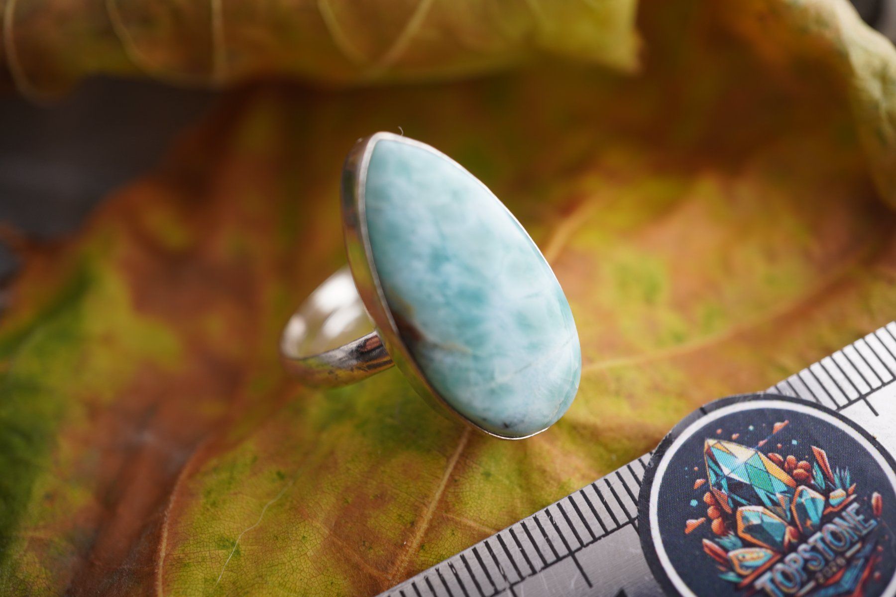 Mineralien & Heilsteine: Larimar    ring Grösse  Variabel     (Räumung!) – Neu und originalverpackt aus Eschenbach SG von topstone 1