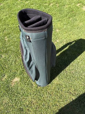 Vintage Golfbag Mike Tec Dunkelgrün inkl. Regenhaube