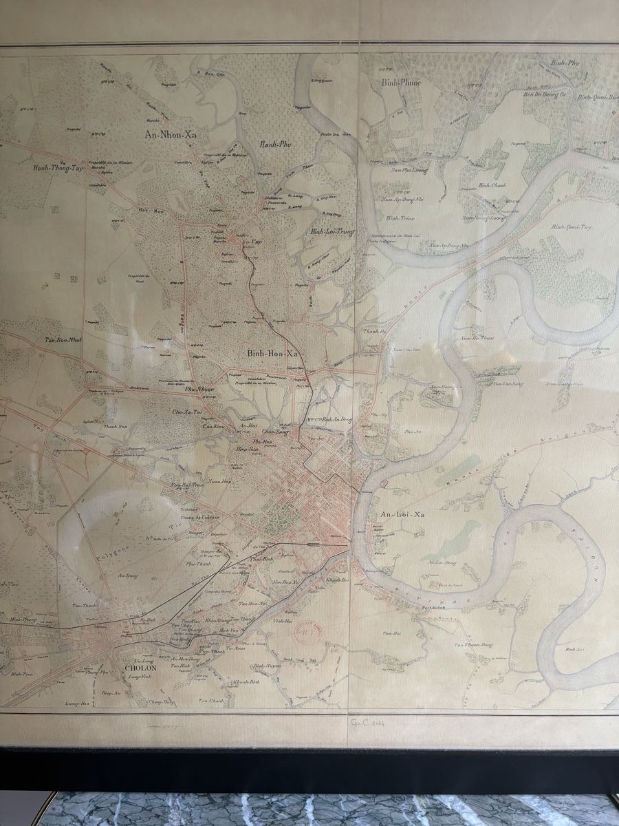 Cartine & Atlanti: Très rare plain et carte 19 ème Saigon – Usato da petit lancy venduto da FerreiraLuis 3