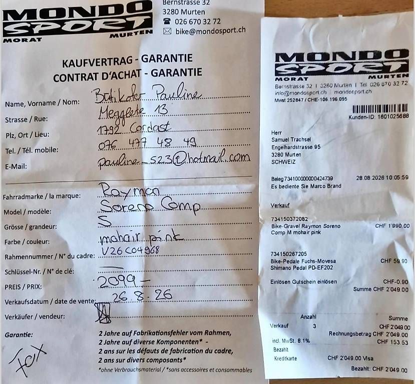 Biciclette: Raymon Soreno Comp S, Gr. S, 2027 – Nuovo e nell'imballaggio originale da Cordast venduto da pau_r28w 3