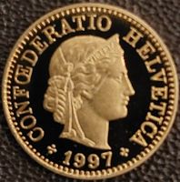 5 Rappen 1997 pp / aus Münzsatz / in einer Münzkapsel