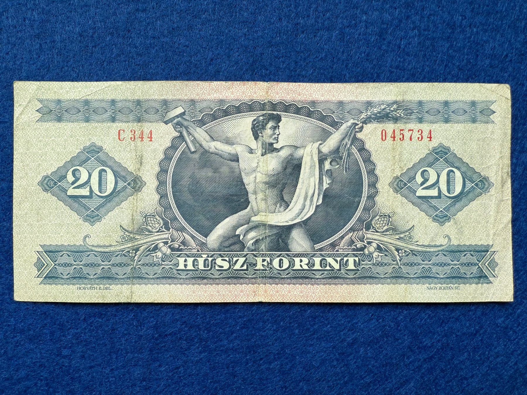 Banconote: Budapest 1980 - Ungarn - 20 Forint – Usato da Pfäffikon SZ venduto da Sieben77 1