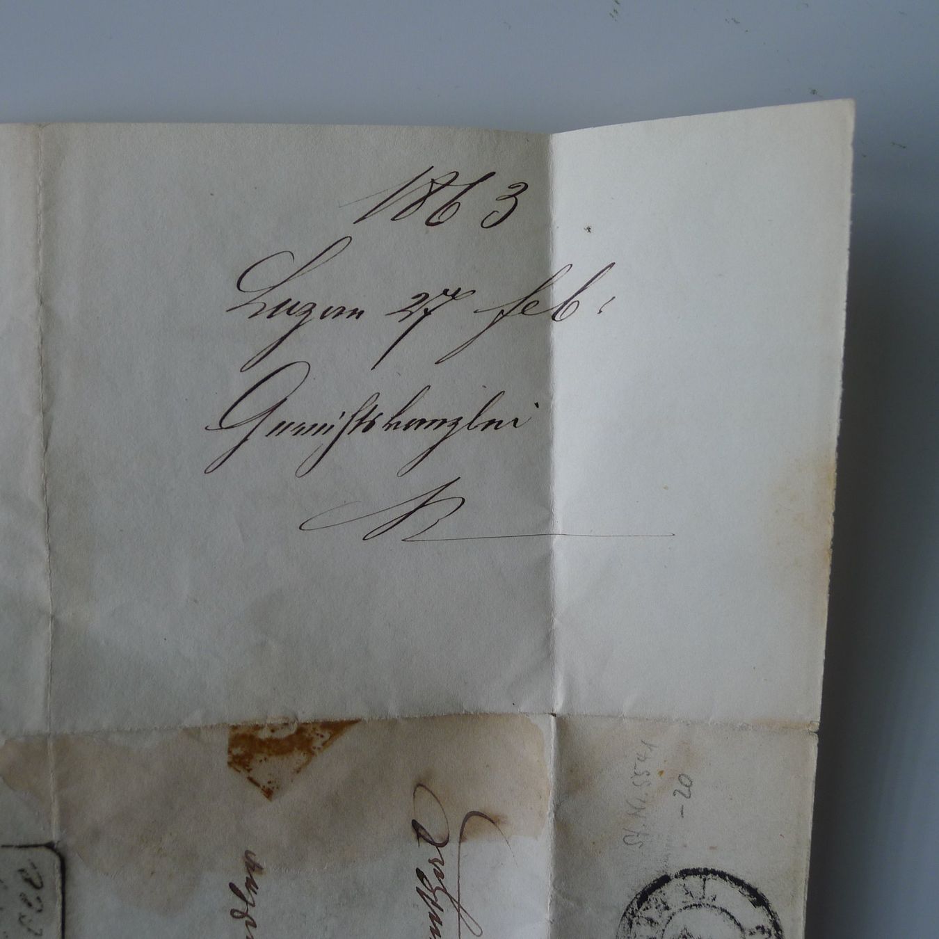 Tutti i francobolli: 1863, Strubelbrief RECOMMANDÉE, Luzern nach Langenthal BE – Usato da Ebikon venduto da SilvioFreund 7