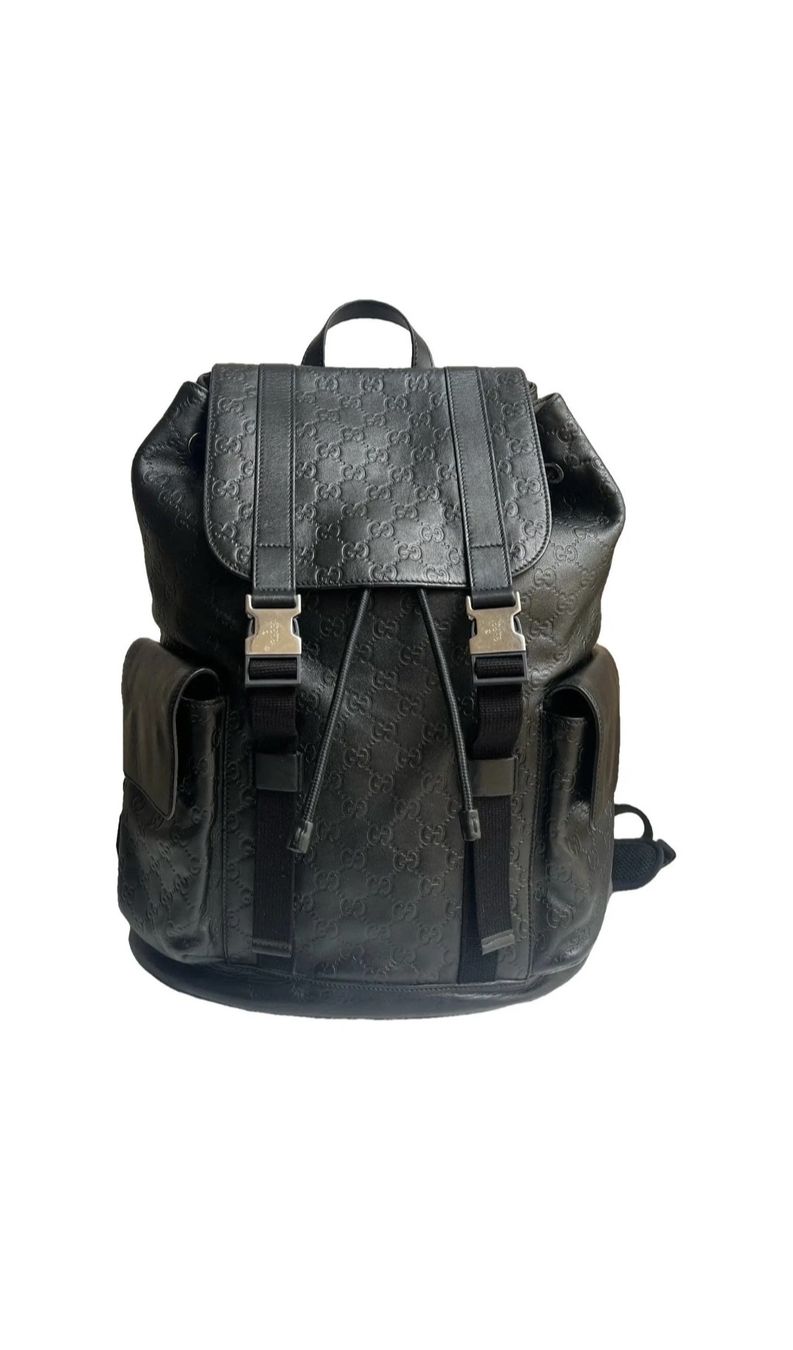 Gucci Zaini: Gucci Rucksack Leder Schwarz – Usato da Horw venduto da NapoleonSSCS