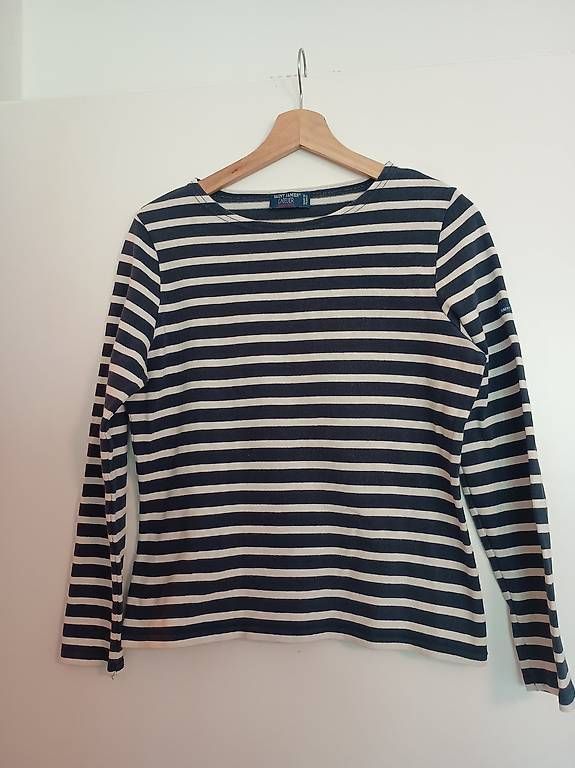 Saint James Pullover & Sweatshirts: Blau-weiss gestreifter Pulli von Saint James – Gebraucht aus Zürich von Melianea 1