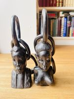 Statuettes Africaines, couple en bois ébène massif
