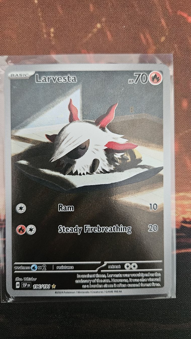 Pokémon Sammelbilder & Trading cards: larvesta 196/191 – Neu (gemäss Beschreibung) aus Castel San Pietro von pie_k8j6