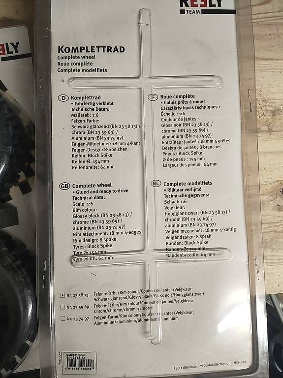 Reely Modellismo RC: Massstab 1:6 Räder für Buggy – Usato da Neuwilen venduto da abu_ld7w 1