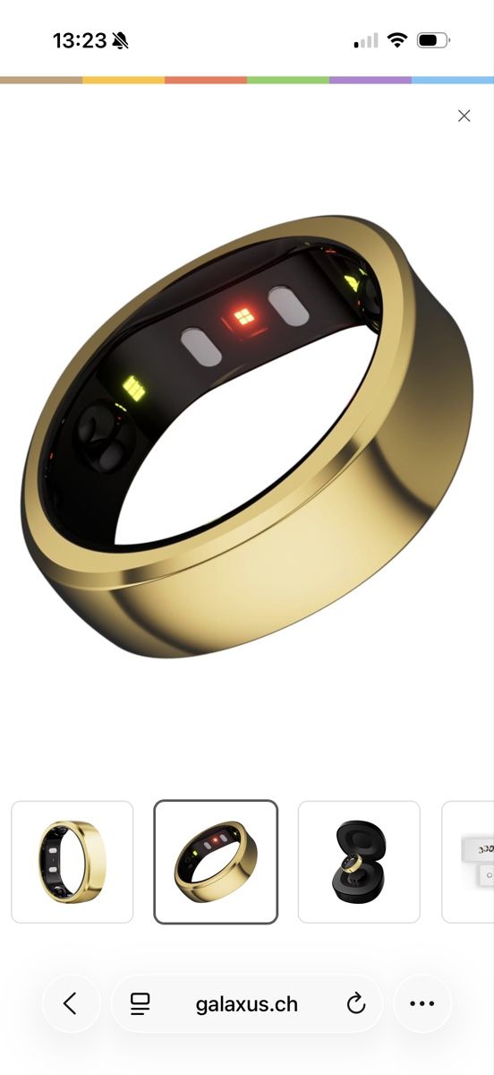 Smartwatch: RingConn Smart Ring Gen2 Gr. 9 in Gold – Gebraucht aus Zürich von kri_d25l