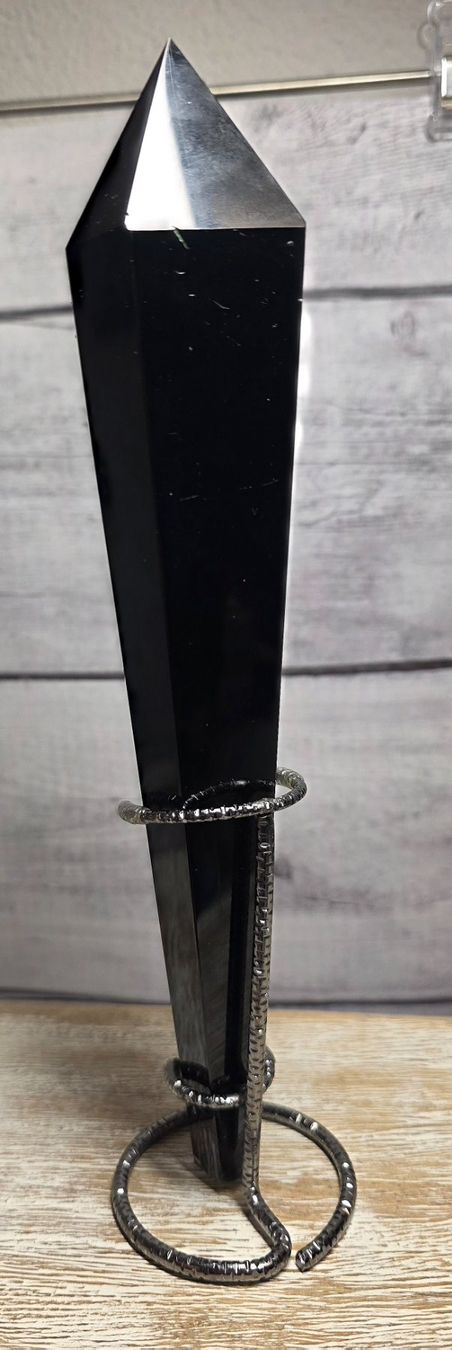 Minerali & Pietre curative: Grosses Obsidian Zepter D 412g – Nuovo e nell'imballaggio originale da Matzingen venduto da Shay_Crystalz 1