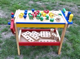 Kinder-Werkbank aua Holz (AURICH OHG Deutschland)