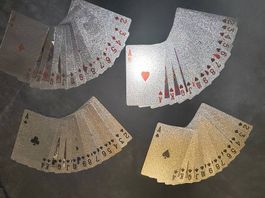Silber Spiel Karten