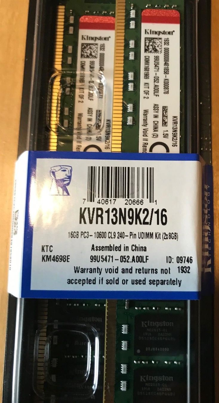 Memoria / RAM: Kingston DDR3 RAM 16GB Kit – Nuovo e nell'imballaggio originale da Hallwil venduto da Fustcomputer 1