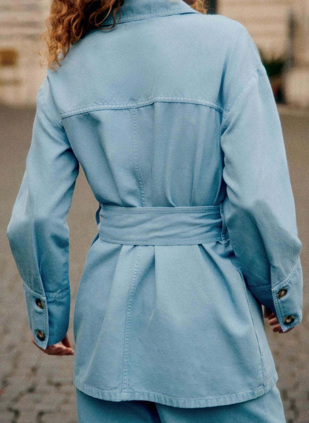 Sezane Jacken: Sezane - Jacke Marena Damen Hellblau Gr. 34 – Gebraucht aus Zürich von lel_m7wy 2