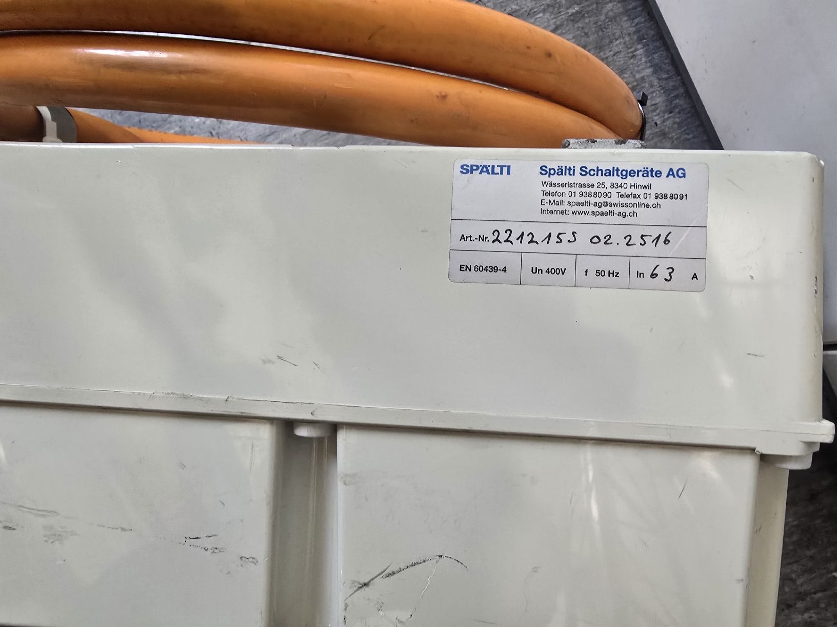 Elettrotecnica: Spälti 63 A power distributor – Usato da Zürich venduto da Roy-Events-Zurich 5