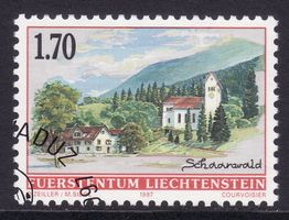 Liechtenstein: ZNr. 1092 (Dorfansichten: Schaanwald, 1997)