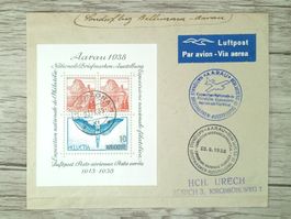 TR09 Enveloppe + Timbre Suisse 1938