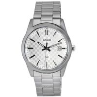 ⌚ Herrenuhr ®CASIO Analog Elegant Edelstahl Silber Datum NEU