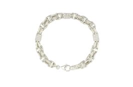 Chunky "Rapper" Armband 925 Sterling Silber 22 cm *S4467