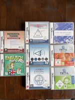 8 verschiedene Spiele für Nintendo DS (Denk- und Lernspiele)