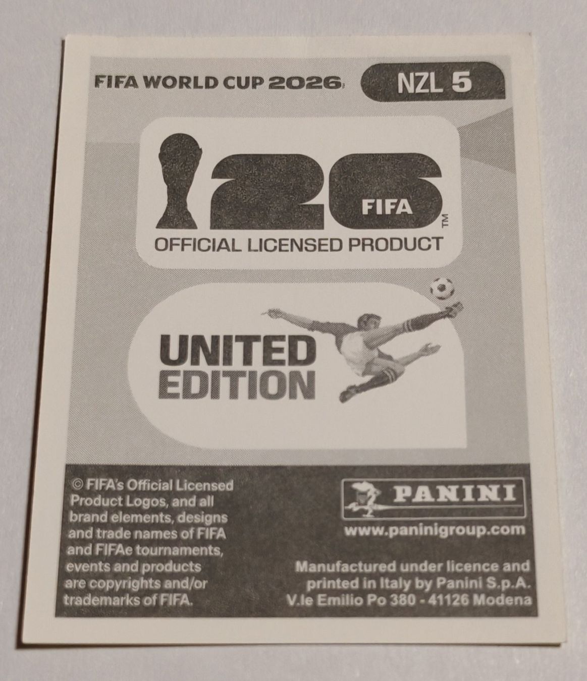 Panini Sammelbilder & Trading cards: Liberato Cacace - NZL 5 – Neu (gemäss Beschreibung) aus Rietheim von Squaley 1