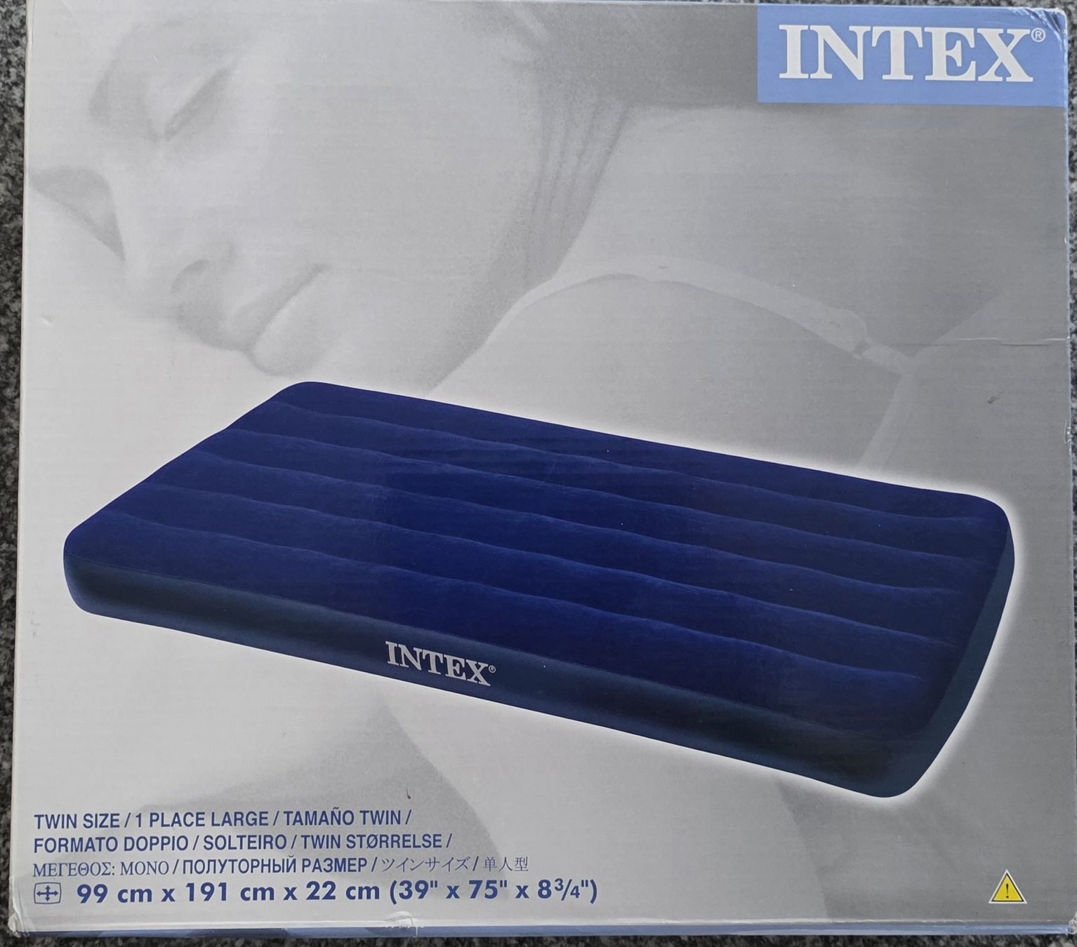 Matratzen: Intex stabile Luftmatratze in dunkelblau, neu: 99x191x22cm – Neu (gemäss Beschreibung) aus Eschlikon TG von pet_kxn2
