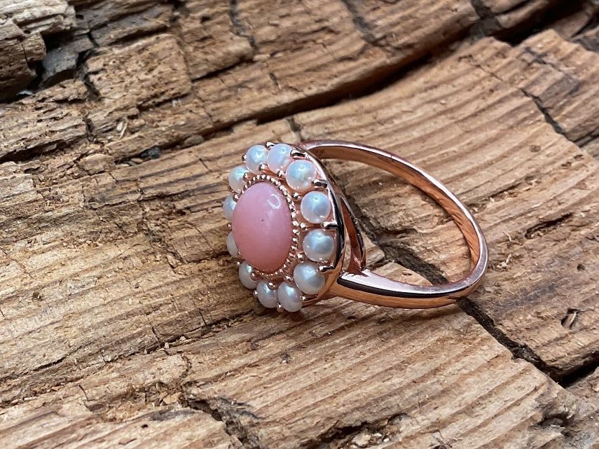 Perlen (unechte): Silberring mit Opal und Saatperlen – Neu (gemäss Beschreibung) aus Luzern von S.Kern01 3