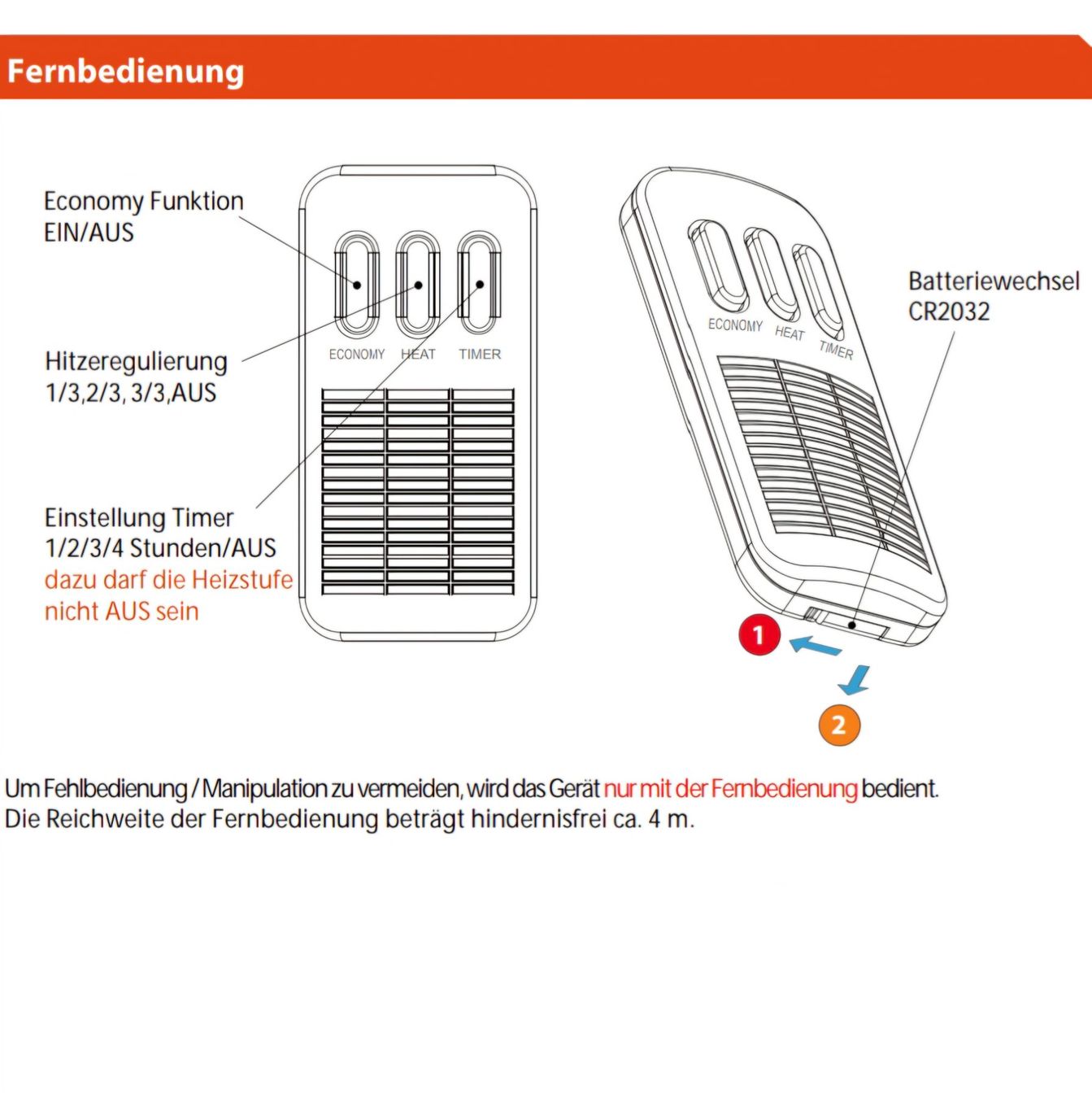 Radiatori: Heizstrahler Warmwatcher 2500W – Nuovo (secondo la descrizione) da Reinach BL venduto da HeTra20 3