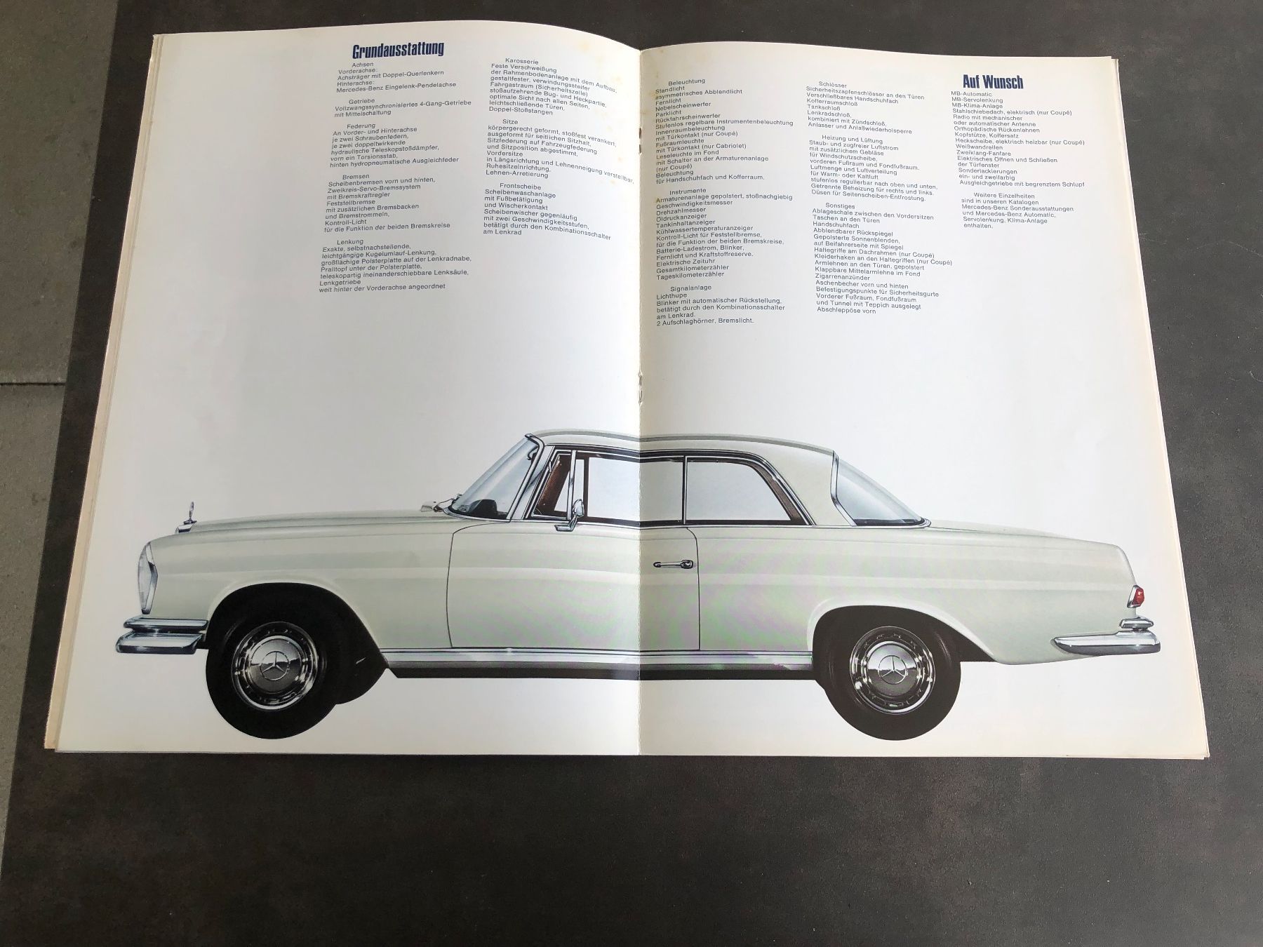 Mercedes-Benz Documenti: Prospekt Cabriolet/Coupe MB 280 SE – Usato da Weesen venduto da shiva-5 6