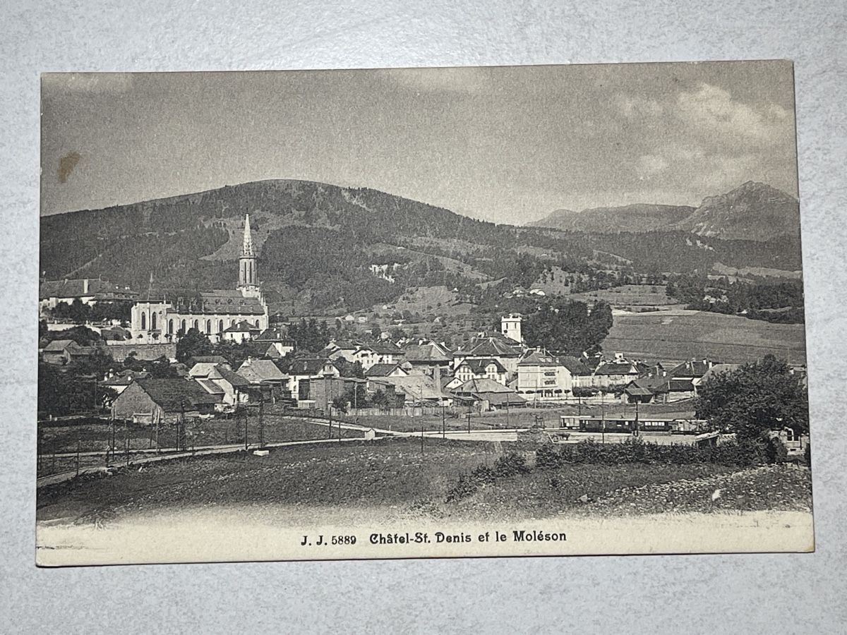 Cartoline postali: Châtel-St-Denis und le Moléson – Usato da Strengelbach venduto da Aschatan5