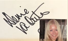 Denise van Outen Autogramm signiert Karte m.Bild 8x13cm