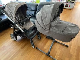 Inglesina Aptica Duo Kinderwagen-Babywanne, viel Zuberhör
