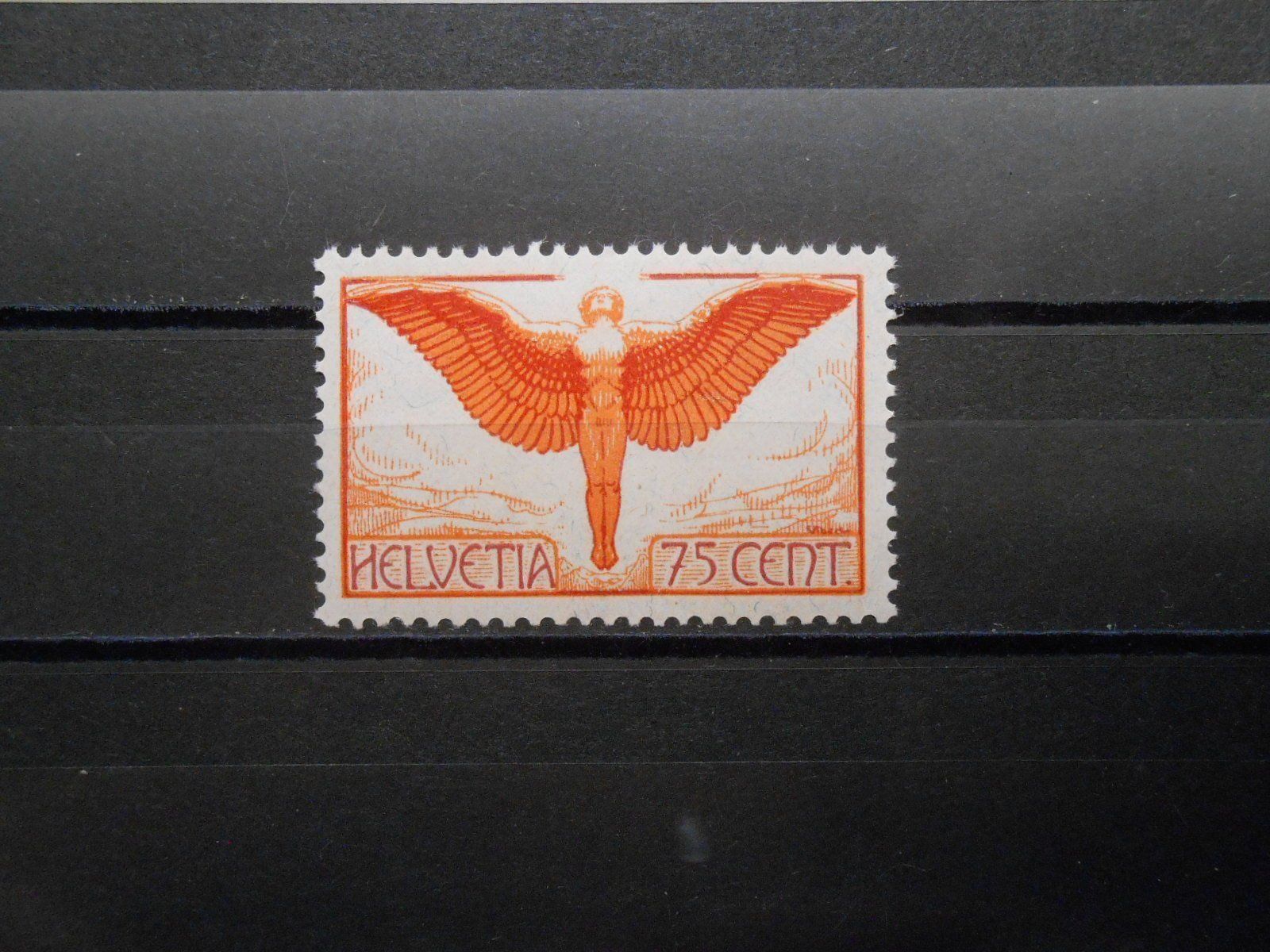 Tutti i francobolli: CH  Z 11 75C**  Flugpost  1924   CHF 50 – Nuovo (secondo la descrizione) da Hallwil venduto da pkaiser44 1