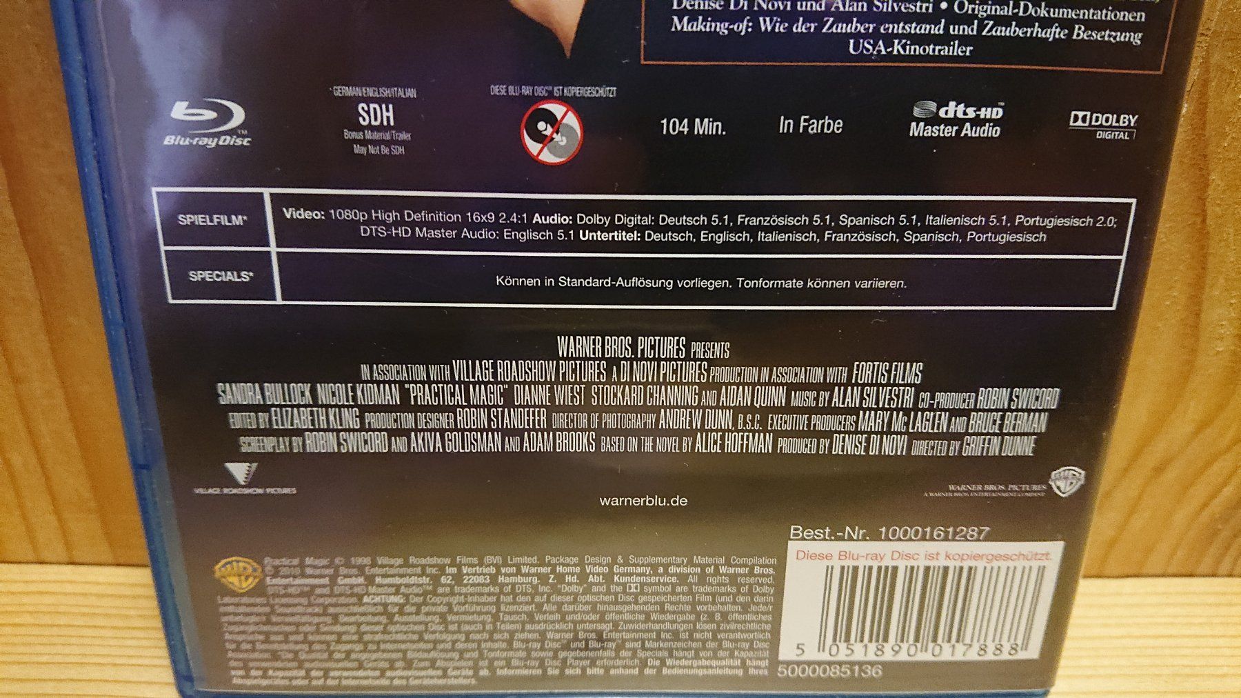Tutti i DVDs: PRACTICAL MAGIC ZAUBERHAFTE SCHWESTERN auf Blu-Ray – Usato da Wilderswil venduto da Exebub 3