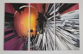Dreiteiliges Wandbild, Leinwandbild, modern