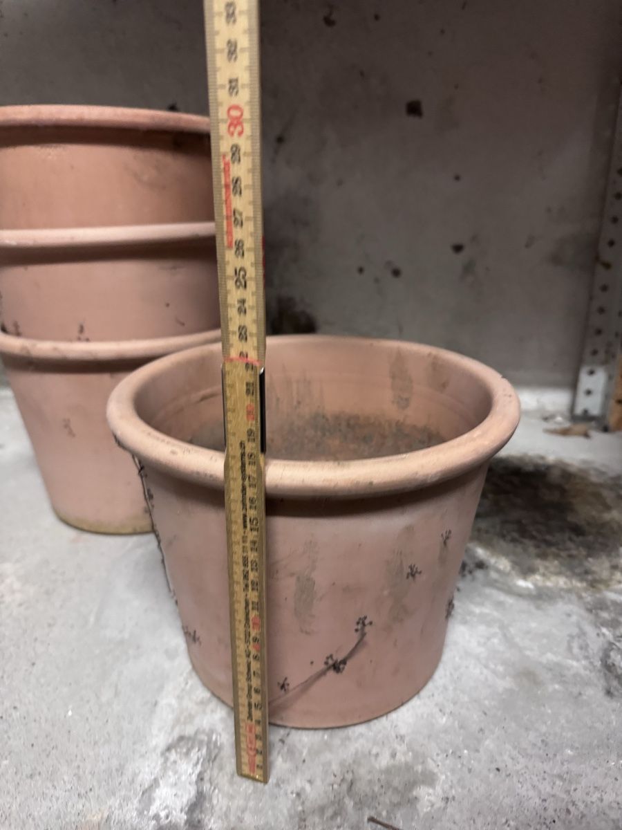 Migros Vasi per fiori: 4 Pflanzentöpfe aus Terrakotta – Usato da Bern venduto da Ania_ 1