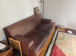 Ledersofa 170 x 70 x 80 (B x H x T)