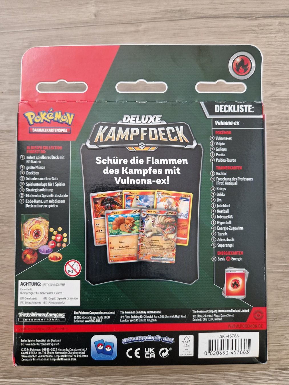 Pokémon Carte collezionabili: Vulnona Ex Kampfdeck – Usato da Balterswil venduto da Little-nemo 1