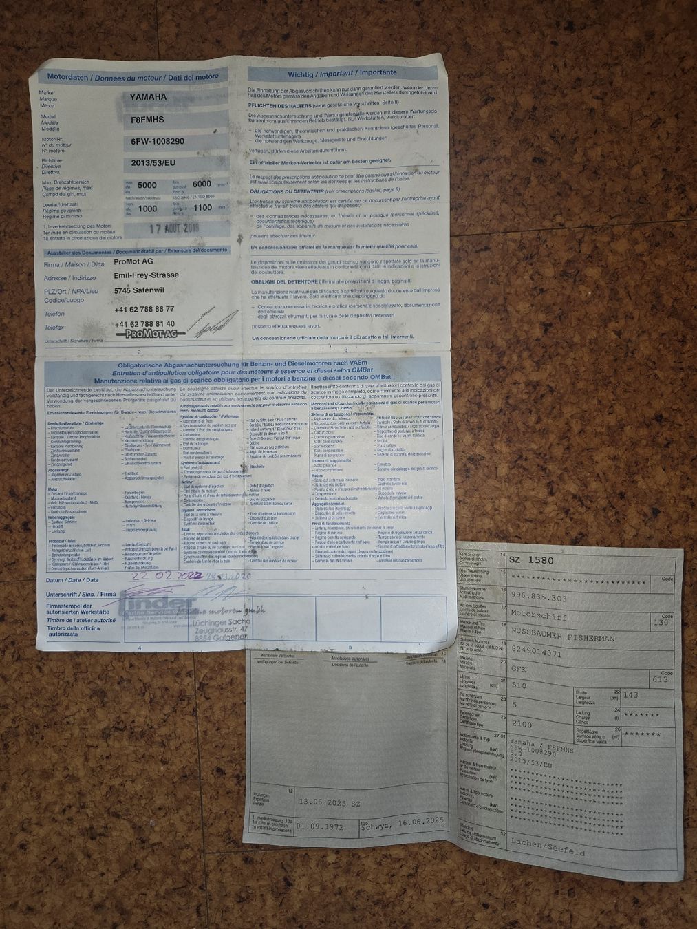 Barche: Nussbaumer, Model Fischermann 8ps – Usato da Wangen SZ venduto da SchweizerG 7