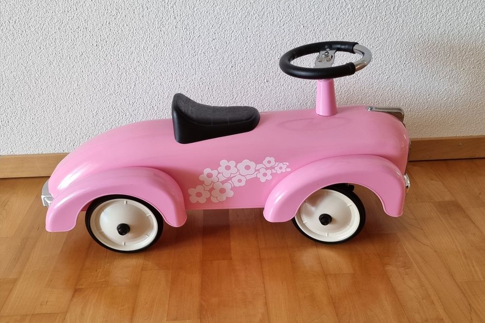 Goki Rutscherfahrzeug, Auto, Rosa, Retro (Neu (gemäss Beschreibung)) in ...