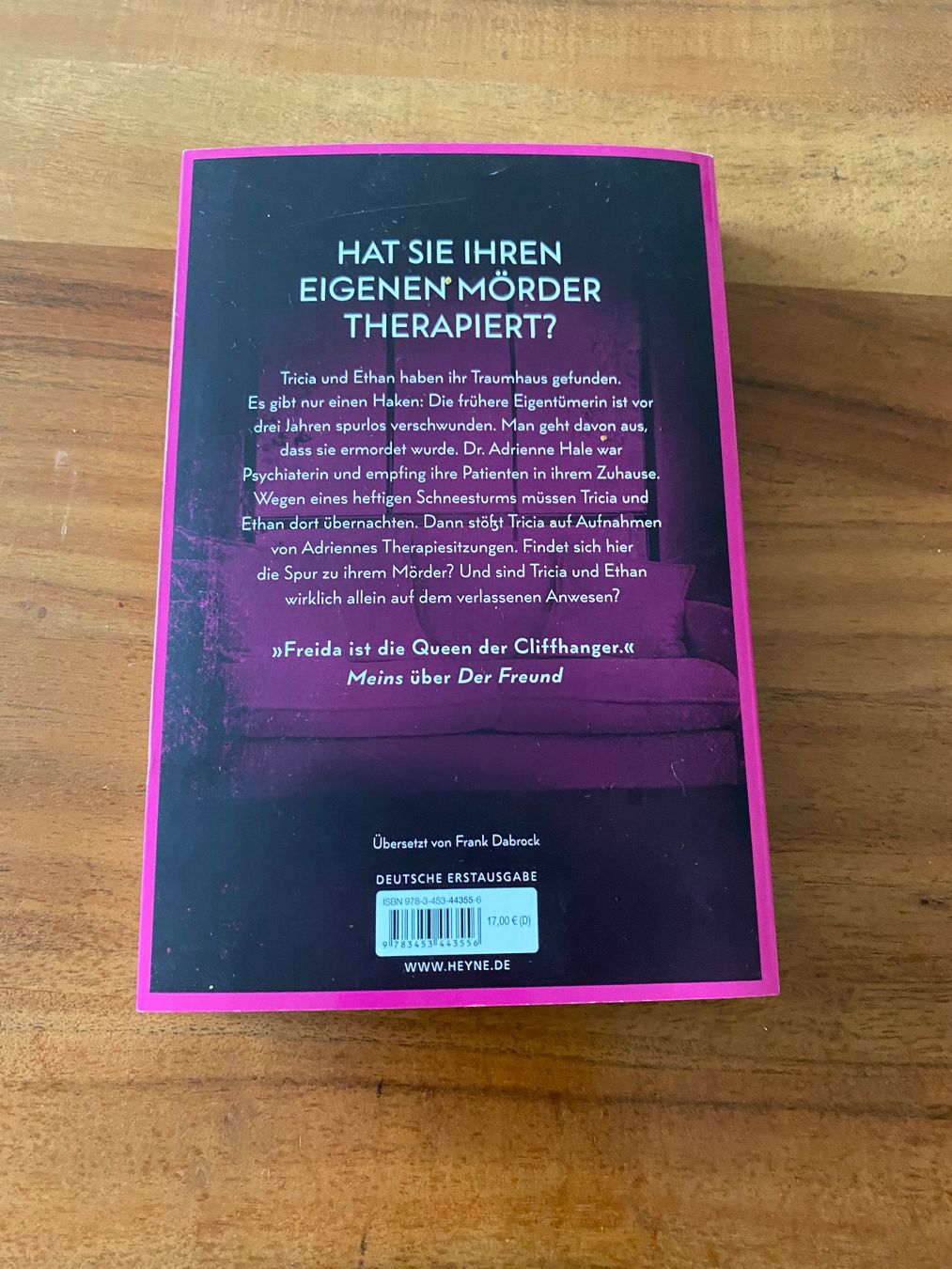 Libri: Die Psychiaterin von Freida McFadden – Usato da Zürich venduto da ter_6v82 1