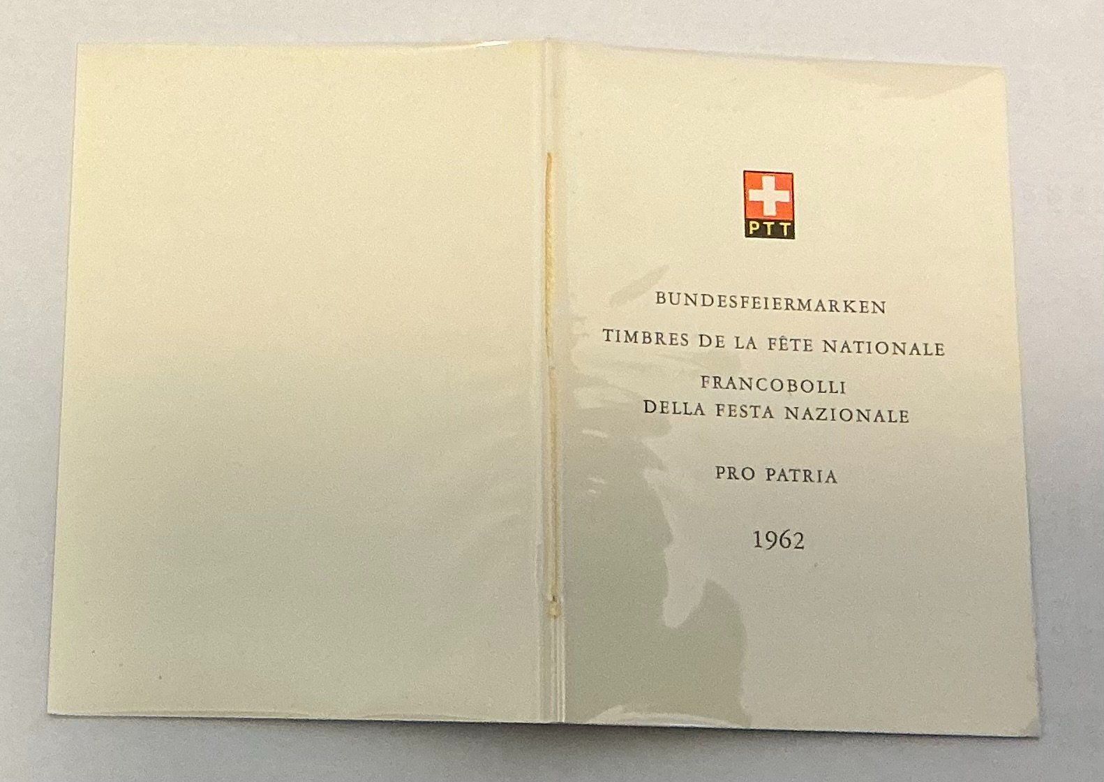 Tutti i francobolli: CH Pro Patria  Briefmarkenheftchen Satz 1962 – Usato da Koblenz venduto da Markenhimmel 1