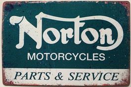 Norton Blechschild 20 x 30 cm. Kostenfreie Zustellung!