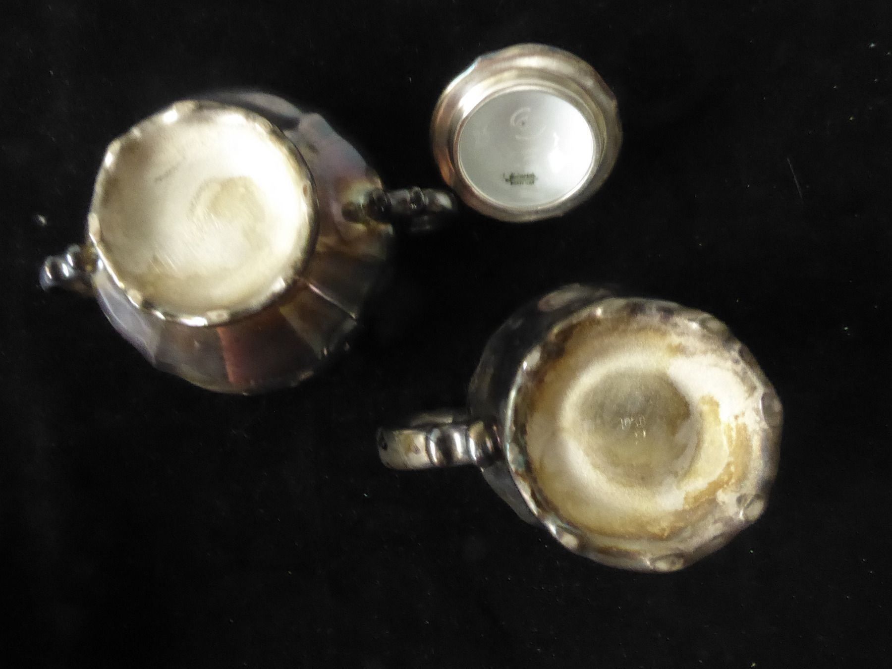 Set di piatti: silbriges Rahmkrüglein und Zucker-Dose – Usato da Zürich venduto da Chaeffeler 4