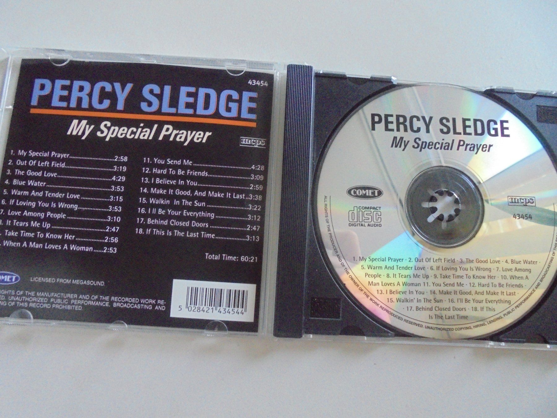 CD: Percy Sledge " my special prayer " ( VG+ ) – Usato da Crissier venduto da Promopost 2