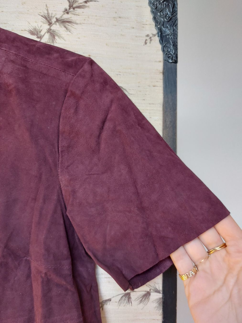 Top: Crop top vintage en cuir - T. S – Usato da Lausanne venduto da Super-cerise 2