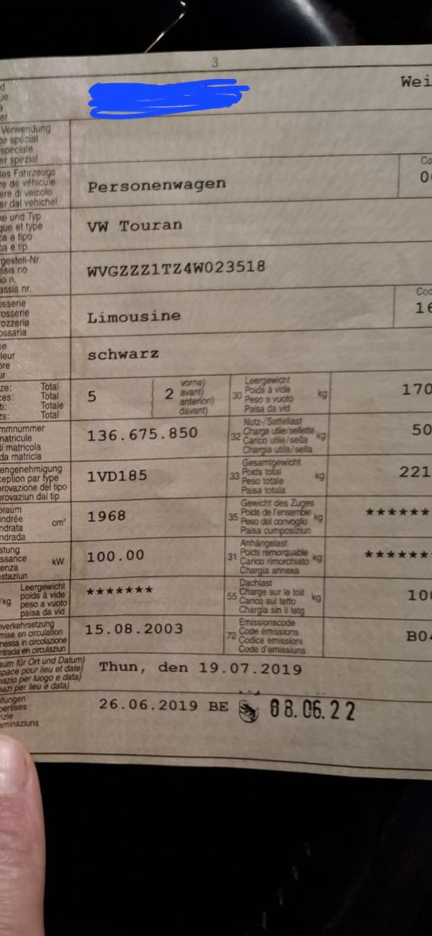 VW Autos: VW Touran – Gebraucht aus Langnau i.E von Timber82 9