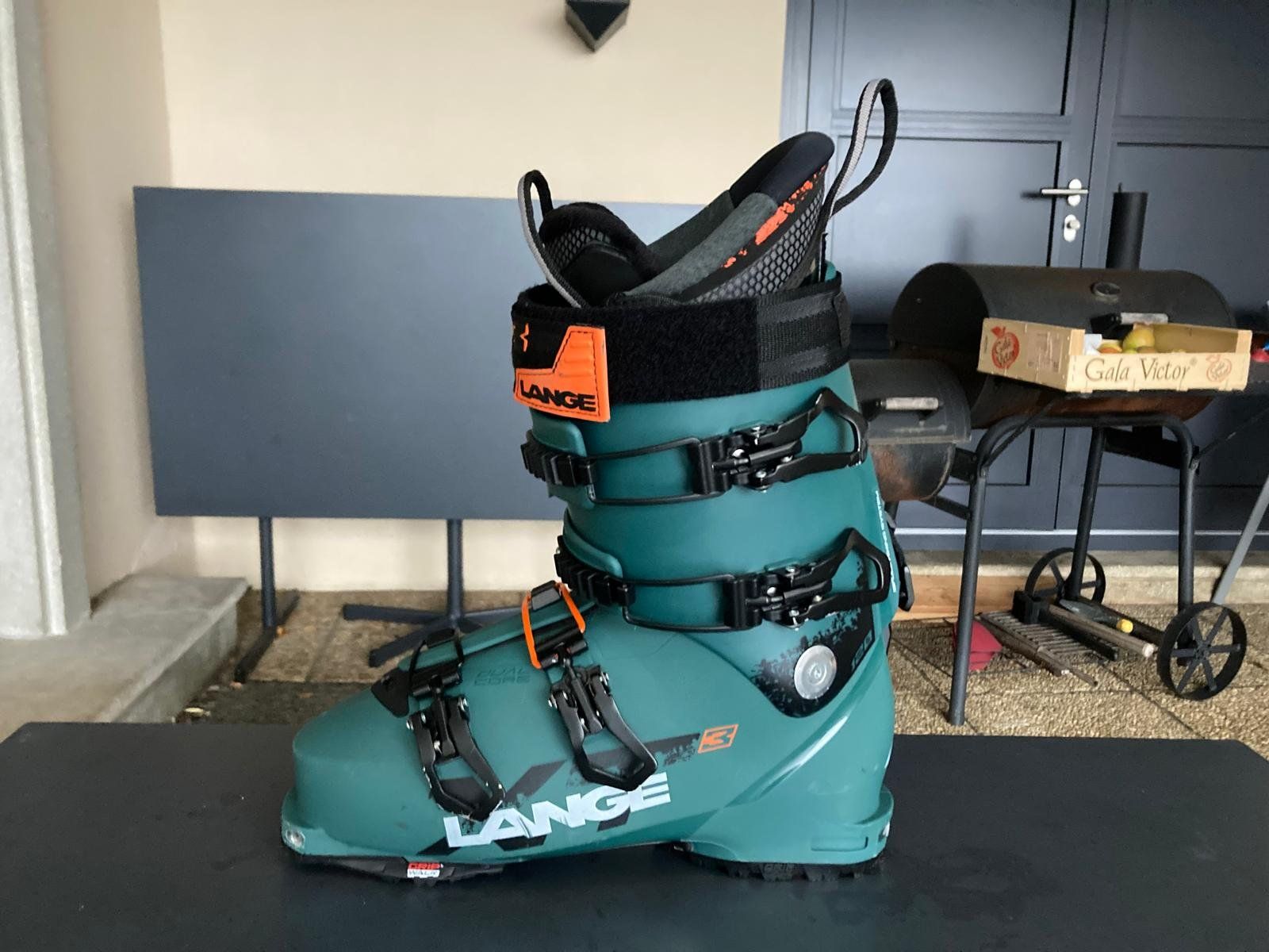 Chaussures De Ski Lange XT3 90 LV – Vert, GripWalk, Taille 25.5, Occasion