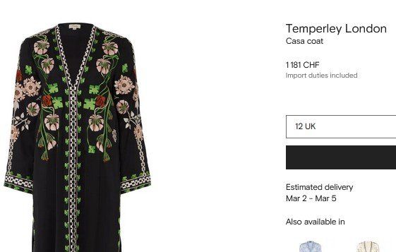 Cappotti: Temperley London Coat - Kimono S/M – Usato da Collonges venduto da arashee 6